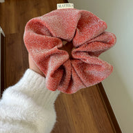 Scrunchie Fiesta Otoñal Color Naranja