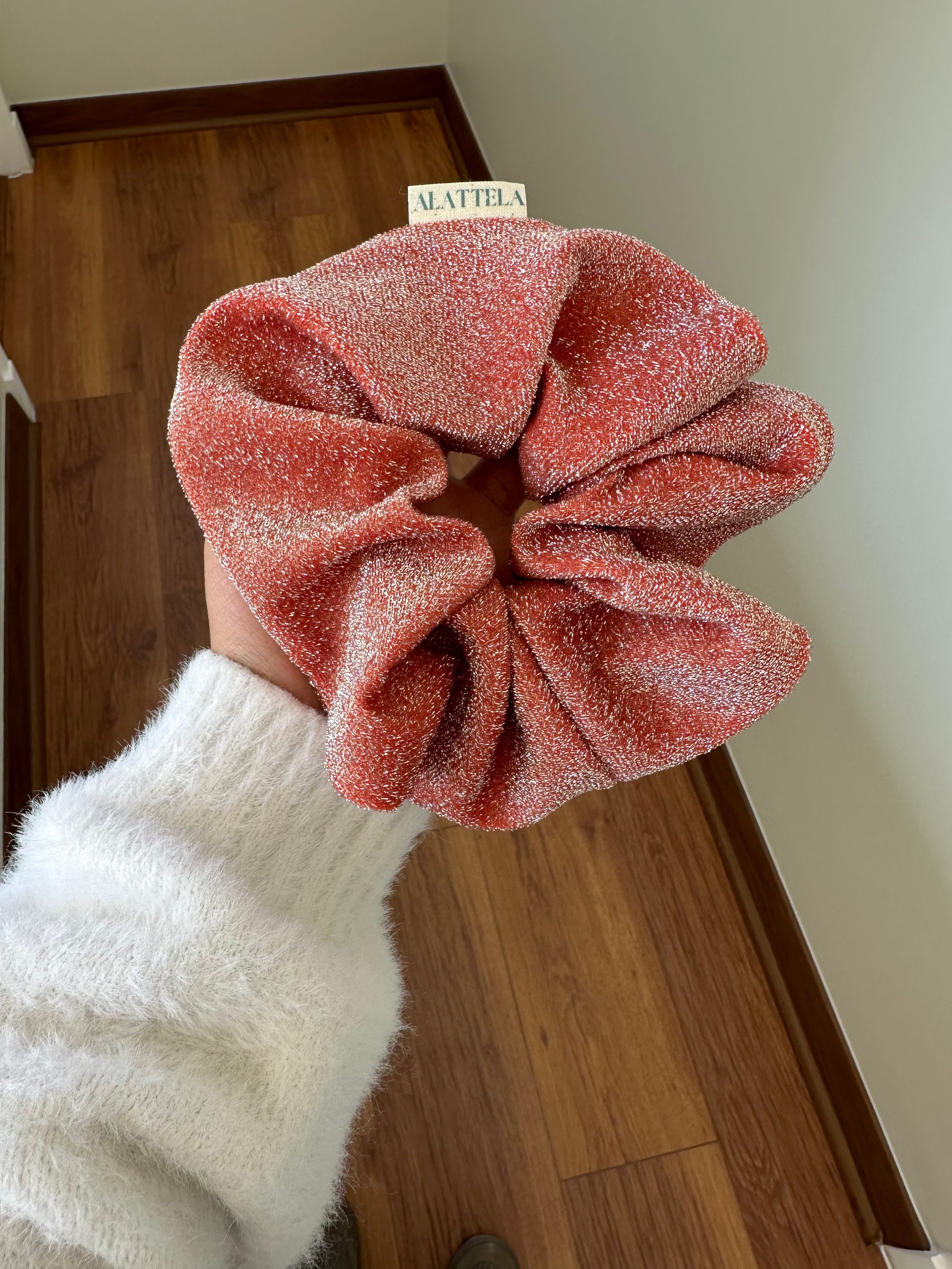 Scrunchie Fiesta Otoñal Color Naranja