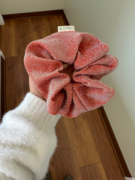 Scrunchie Fiesta Otoñal Color Naranja